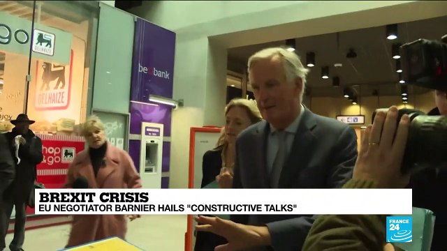 EU Brexit negotiator Michel Barnier hails 'constructive talks'
