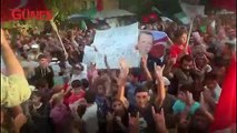 Afrinliler Türk bayraklarıyla Barış Pınarı Harekatı'na destek verdiler