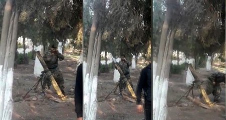 Teröristlerin Nusaybin'e havan attığı anın görüntüleri ortaya çıktı