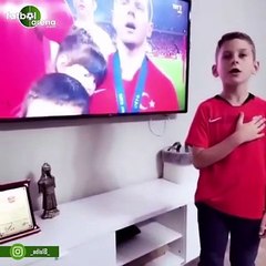 Adis Jahovic'in oğlu İstiklal Marşımızı okudu