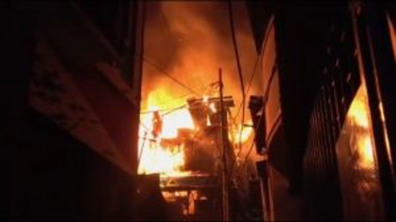 Pemukiman Padat Penduduk di Tambora Kebakaran