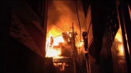 Pemukiman Padat Penduduk di Tambora Kebakaran