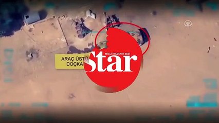 MSB paylaştı!; Teröristler tam isabetle vuruldu