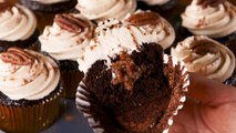 These Pecan Pie Stuffed Cupcakes Are Magical