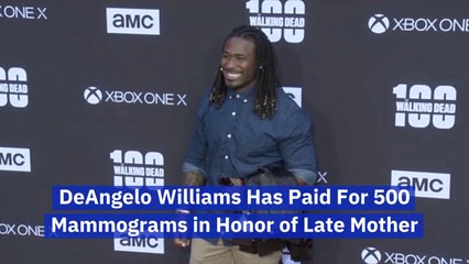 DeAngelo Williams Pays Tribute To His Mom
