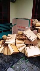 Tas pandan kepang warna kuning rotan 085222308405