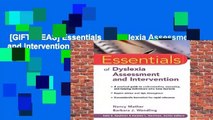 [GIFT IDEAS] Essentials of Dyslexia Assessment and Intervention (Essentials of Psychological