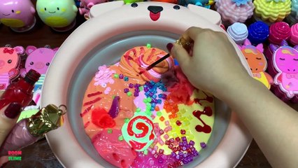 Festival of Colors !! Mixing Random Things Into Slime !! Satisfying Slime Smoothie #698