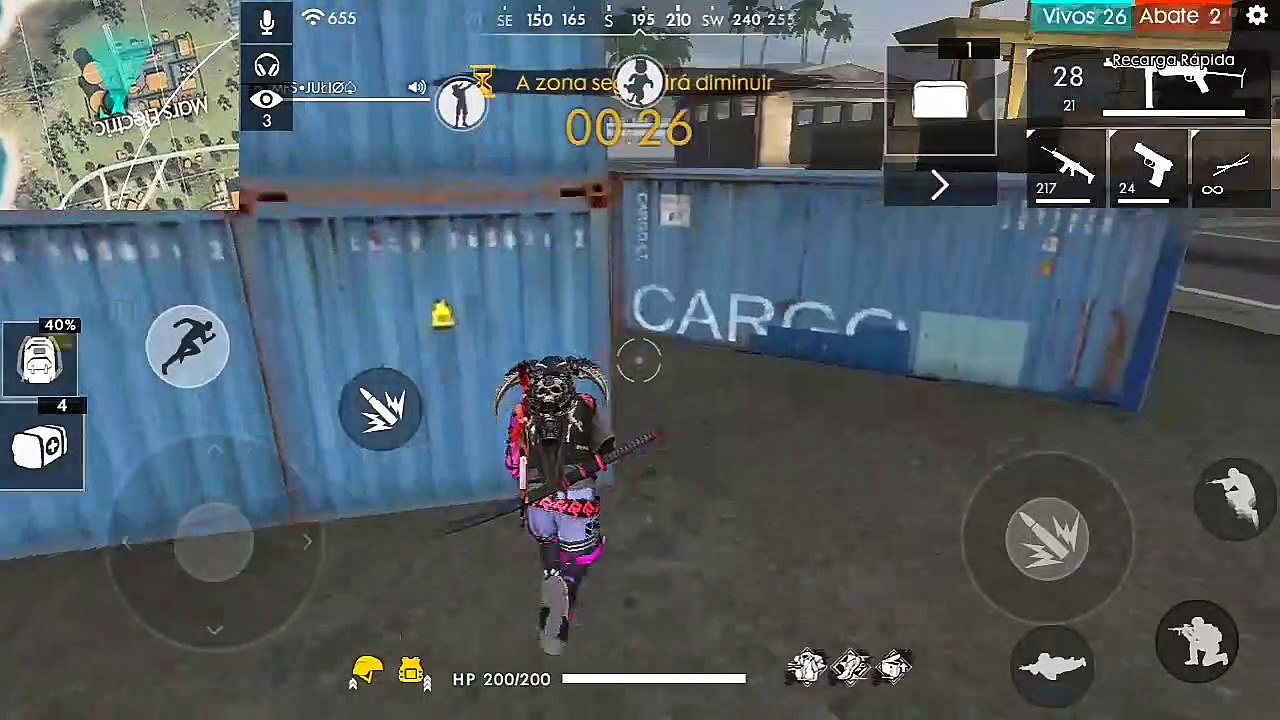 Mais uma partida de free fire