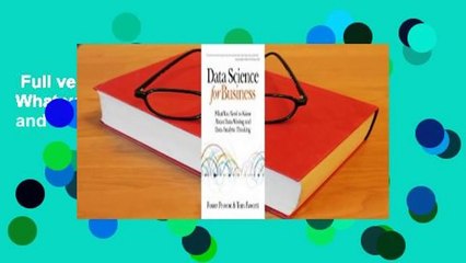Full version  Data Science for Business: What you need to know about data mining and