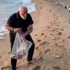 Video: समुद्र तट पर सुबह की सैर के साथ कचरा उठाते प्रधानमंत्री