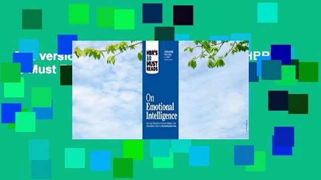 Full version On Emotional Intelligence (HBR's 10 Must Reads) Review
