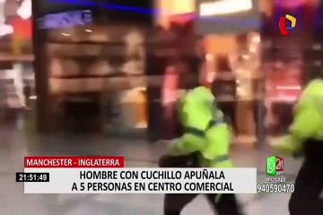 Inglaterra: hombre con cuchillo apuñala a cinco personas en centro comercial