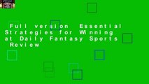 Full version  Essential Strategies for Winning at Daily Fantasy Sports  Review