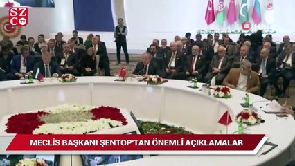 Meclis Başkanı Şentop’tan önemli açıklamalar