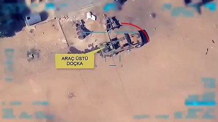 الطيران التركي يدمر سيارة عسكرية للوحدات الكردية شرق الفرات