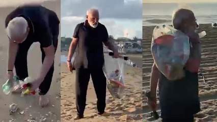 குவார்ட்டர் பாட்டிலை கையில் எடுத்த பிரதமர்.. அதிர்ந்த அதிகாரிகள்.. !-வீடியோ