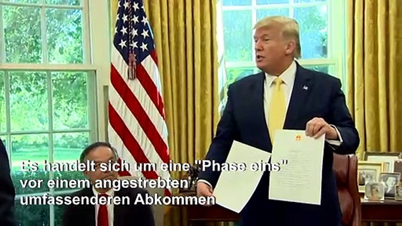 Trump verkündet Teileinigung mit China im Handelskonflikt