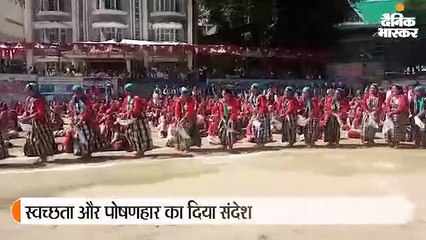 अंतरराष्ट्रीय दशहरा मेले में 4 हजार महिलाओं ने एक साथ नाटी कर स्वच्छता और पोषणहार का संदेश दिया