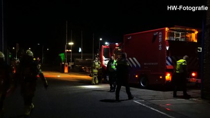 Grote brand in loods aan Ambachtsweg in Hasselt