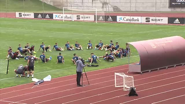 Ansu Fati completa su primer entrenamiento con la selección sub-21
