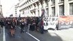 Manifestación antifascista en Barcelona y crítica con el 12 de Octubre