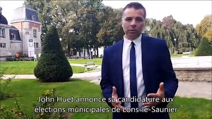 Lons-le-Saunier: John Huet annonce sa candidature aux élections municipales