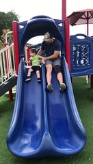 Quick Reflexes Save Son from Face-Plant