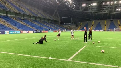 Entraînement des Diables rouges au Kazakhstan
