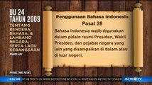 Jokowi Terbitkan Perpres, Bahasa Indonesia Wajib Digunakan di Forum Internasional