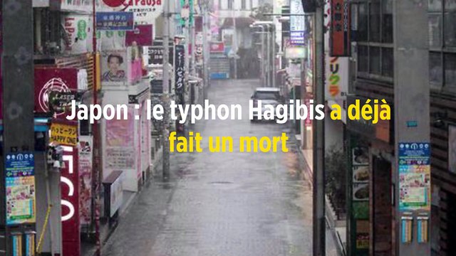 Japon : le typhon Hagibis a déjà fait un mort