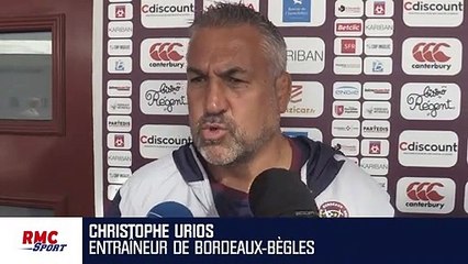 Top 14 : "Qu’on ait de la frustration, de la déception après les matches, je n’en ai rien à foutre" lâche Urios
