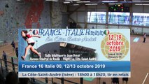 Troisième tour, tirs en relais, France / Italie féminin, La Côte-Saint-André 2019