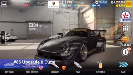 #86 CSR Racing 2 | Upgrade and Tune | Porsche 911 RWB