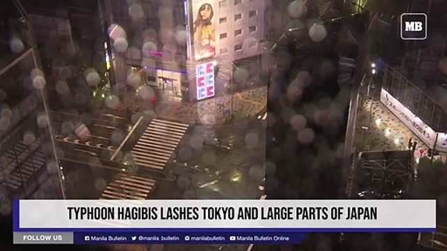 Typhoon Hagibis lashes Tokyo and large parts of Japan