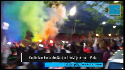 Marcha contra "travesticidios" durante el Encuentro Nacional de Mujeres