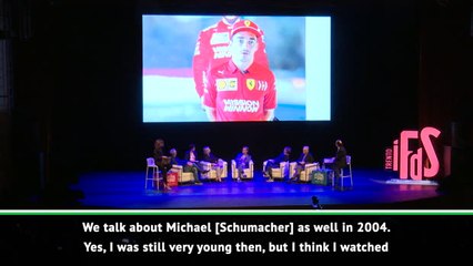 Tải video: MOTORSPORT: F1: Leclerc pays homage to Schumacher