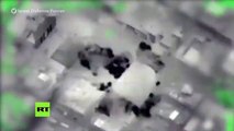 Así fue el momento exacto en que Israel bombardeó la sede de la inteligencia militar de Hamás