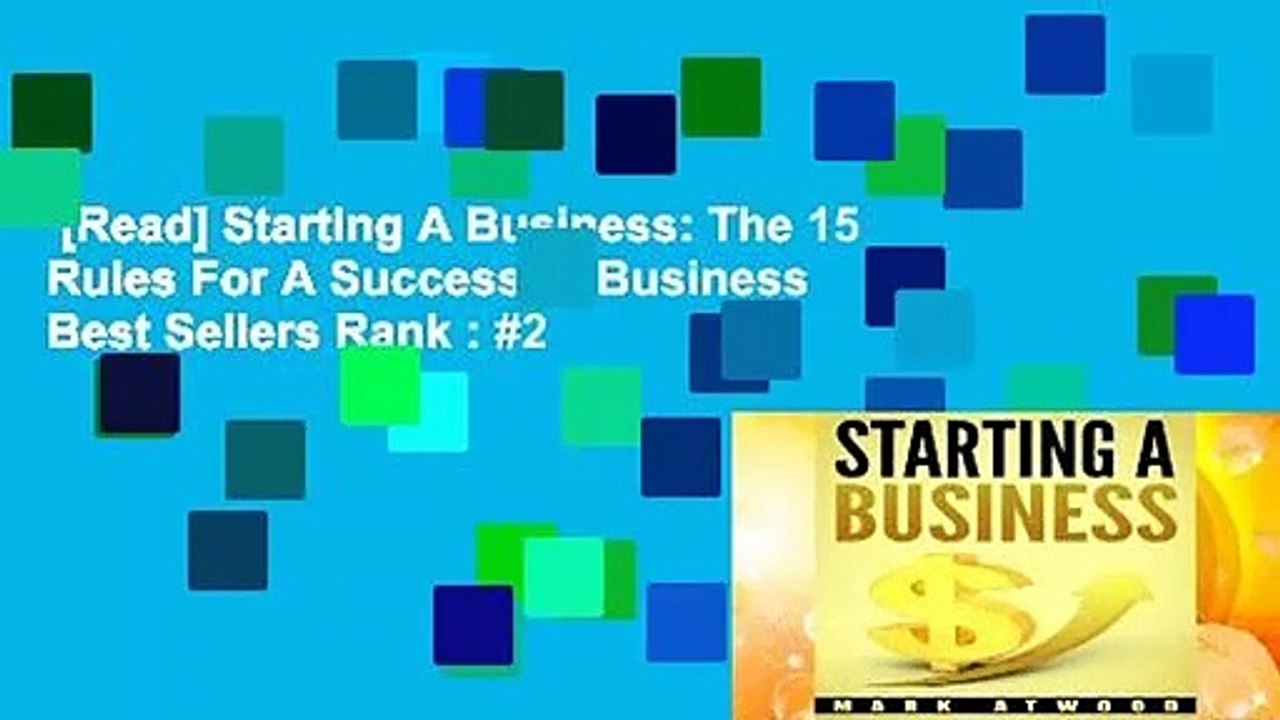 [Read] Starting A Business: The 15 Rules For A Successful Business  Best Sellers Rank : #2