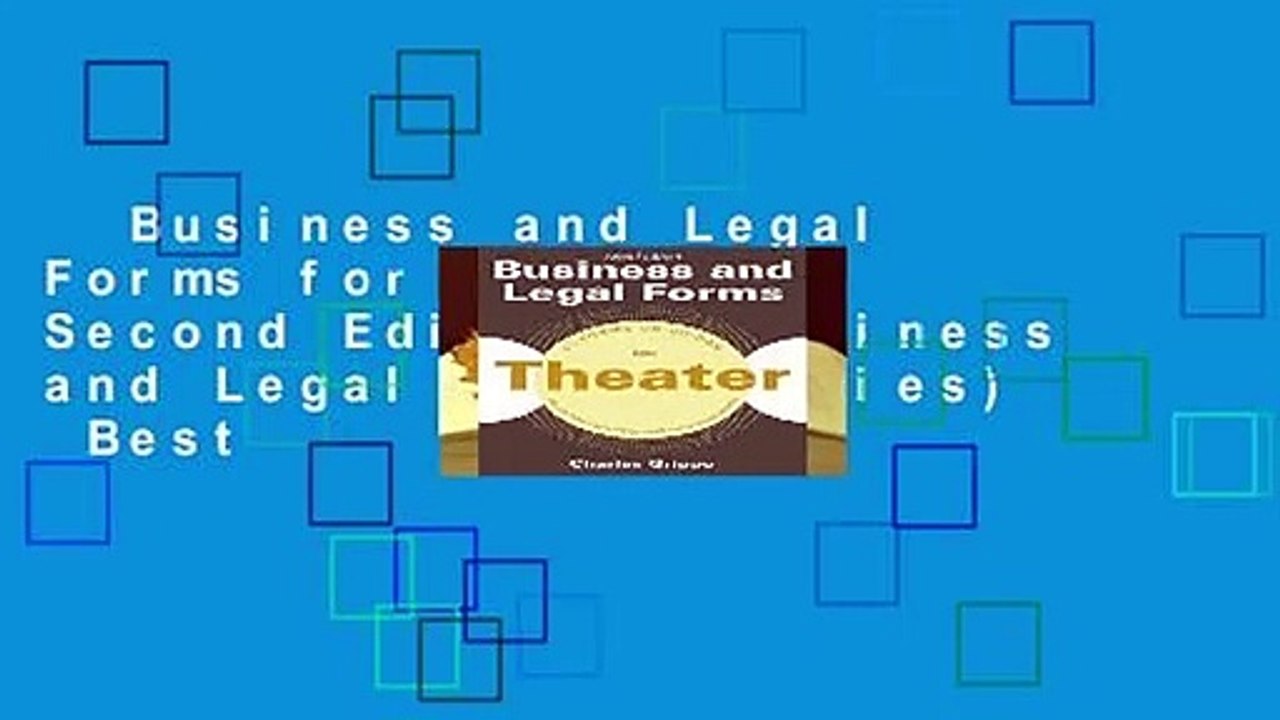 Business and Legal Forms for Theater, Second Edition (Business and Legal Forms Series)  Best