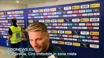 Italia-Grecia, Ciro Immobile in zona mista