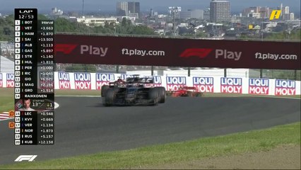 بوتاس يتصدر السباق وخلفه فيتيل وهاميلتون