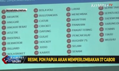 Resmi, PON Papua akan Perlombakan 37 Cabor