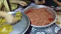 Barış Pınarı harekatına katılan askerler için yemek yapıyorlar