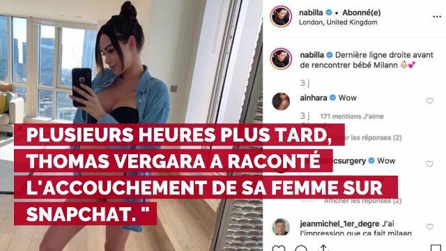 Accouchement par césarienne de Nabilla : Thomas Vergara donne des nouvelles de la maman et de Milann