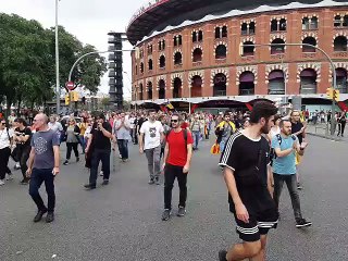 Tall de trànsit a la plaça d'Espanya