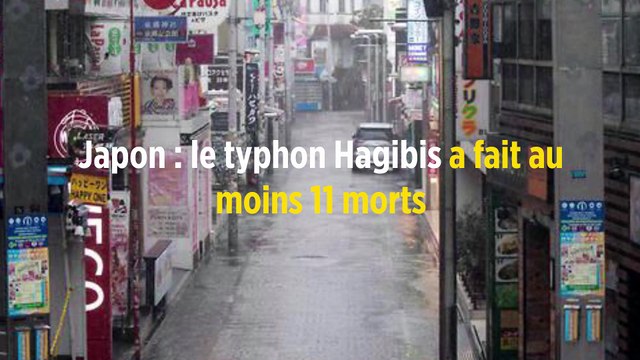 Japon : le typhon Hagibis a fait au moins 26 morts