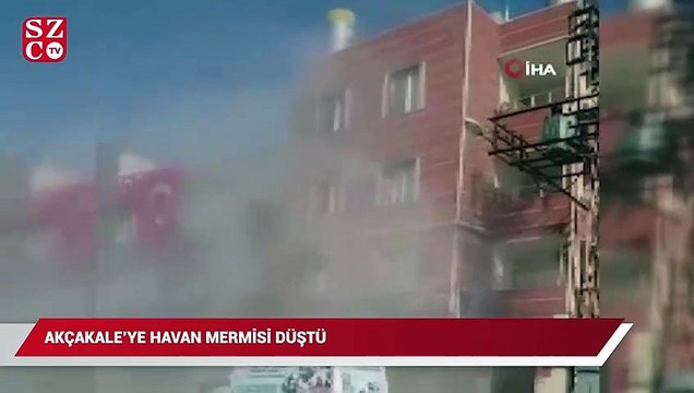 Akçakale’de boşaltılan bir binaya havan mermisi düştü