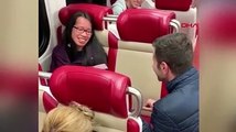 İzmirli gencin New York hızlı trenindeki sürpriz evlilik teklifi dakikalarca alkışlandı