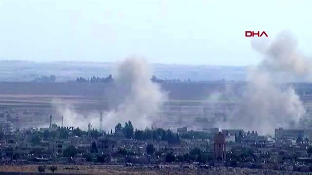 Şanlıurfa ceylanpınar'ın karşısındaki resulayn'da terör mevzileri vuruluyor-2